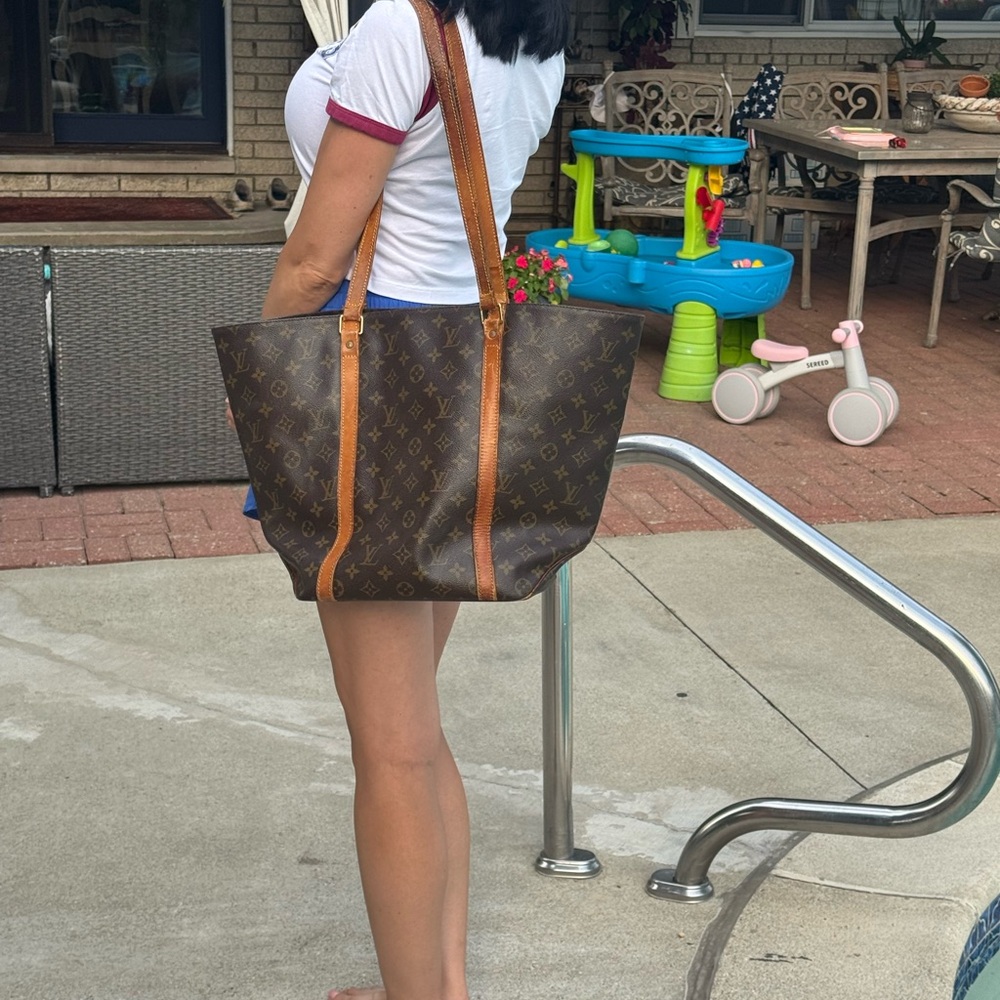 Louis Vuitton Brown Monogram Tote - Picture 11 of 14